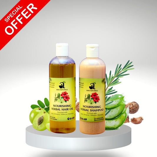 Special Combo Offer:  Herbal Hair Oil + Herbal Shampoo